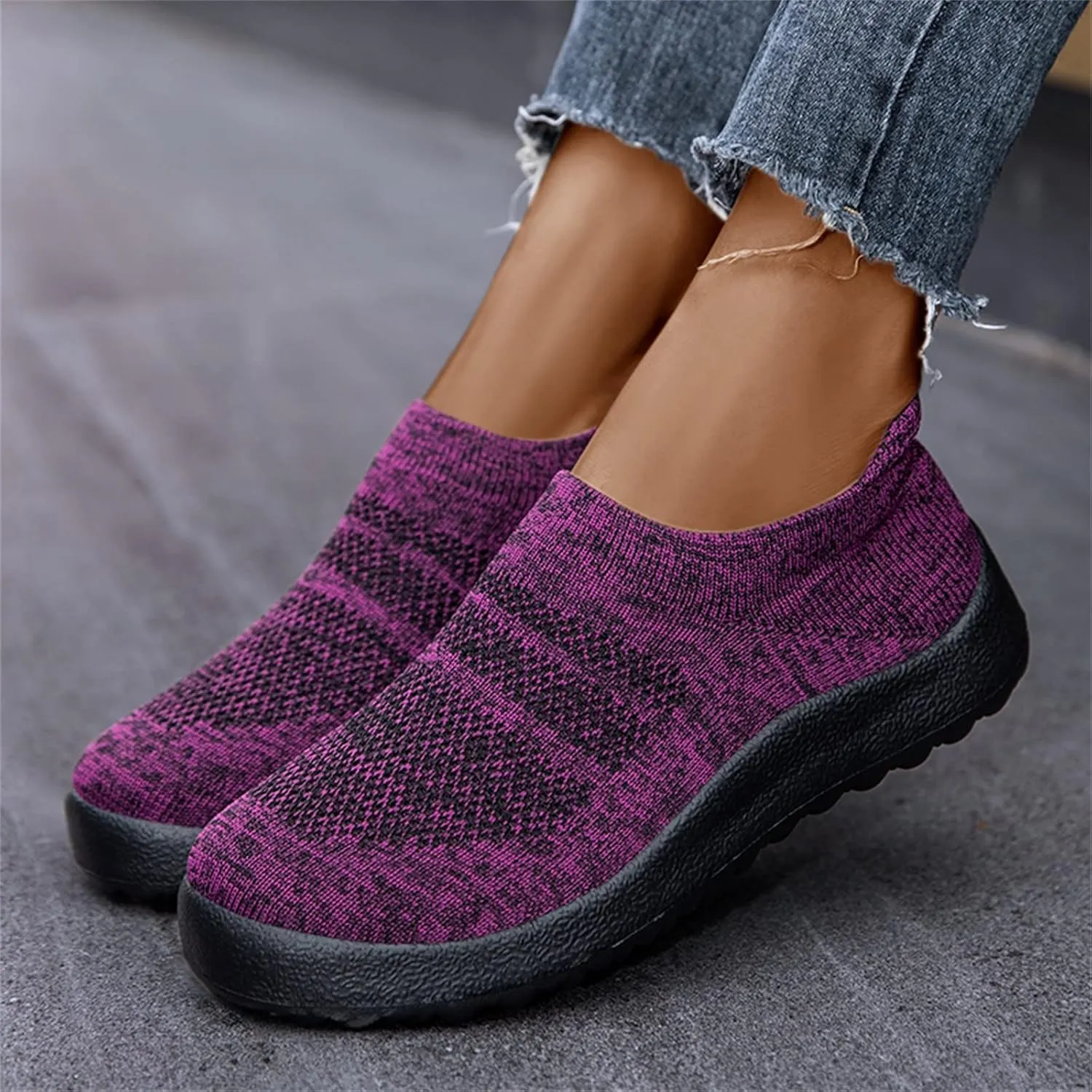Running Shoes for Women Wide Walking Shoes Women Arch Support 11w Slip On Shoes for Elderly Women Silver Sneakers for Women Slip On Athletic Shoes Women Size 5