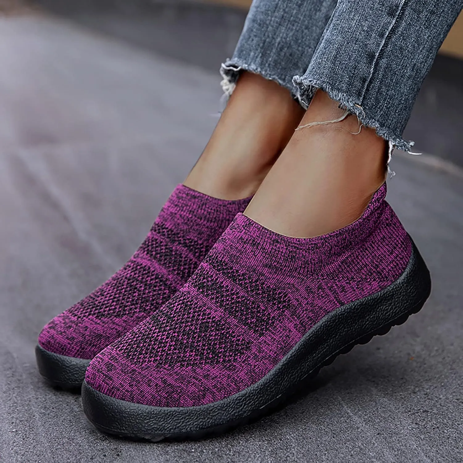 Running Shoes for Women Wide Walking Shoes Women Arch Support 11w Slip On Shoes for Elderly Women Silver Sneakers for Women Slip On Athletic Shoes Women Size 5