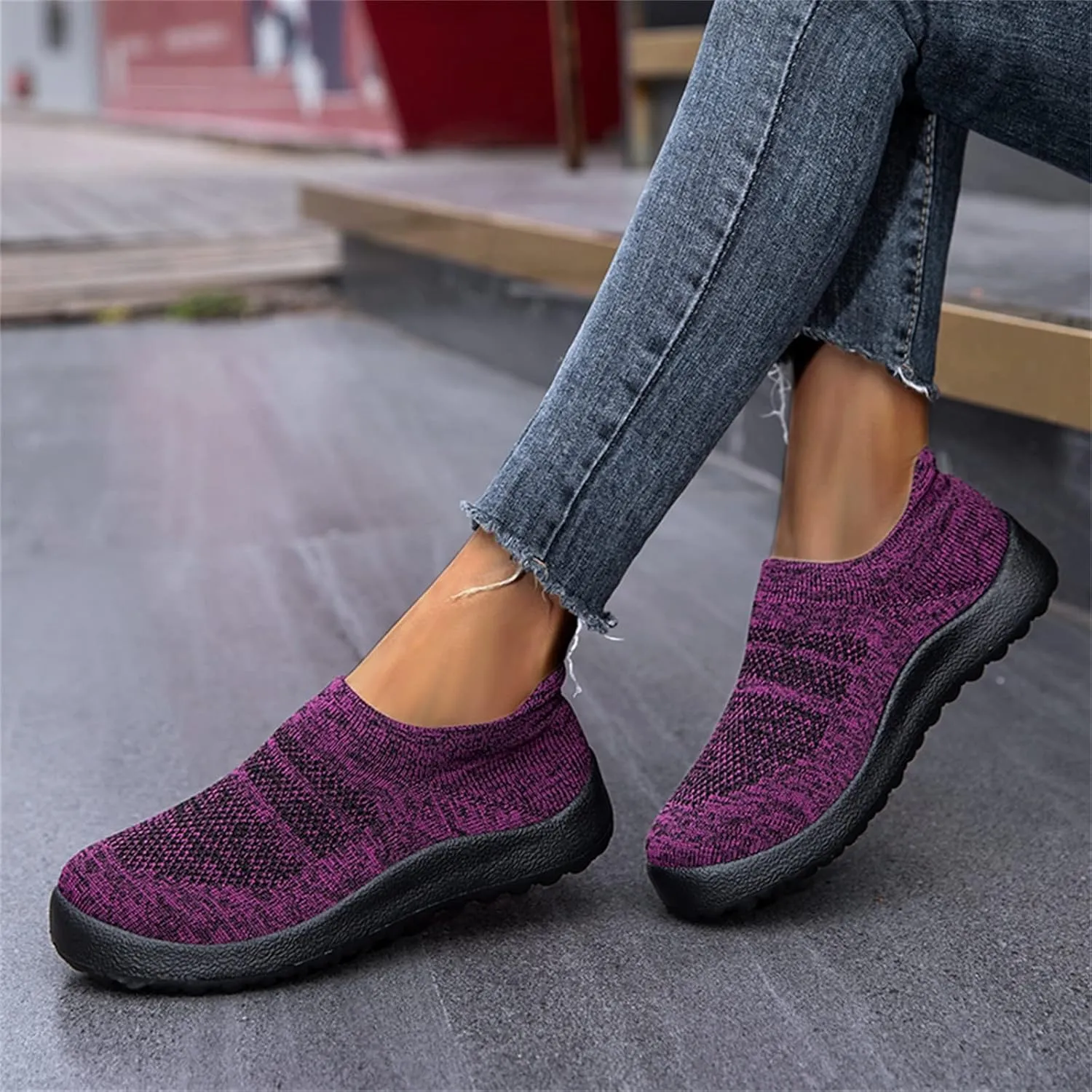 Running Shoes for Women Wide Walking Shoes Women Arch Support 11w Slip On Shoes for Elderly Women Silver Sneakers for Women Slip On Athletic Shoes Women Size 5