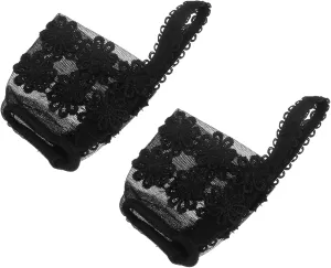 SAFIGLE 1Pair Detachable High Heeled Shoe Straps Lace No Install Slip Elastic Sandal Shoe Straps for Women for High Heels and Sandals