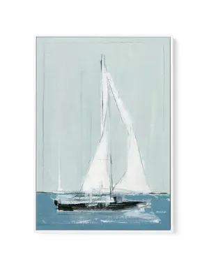 Sailing I | Framed Canvas Art Print