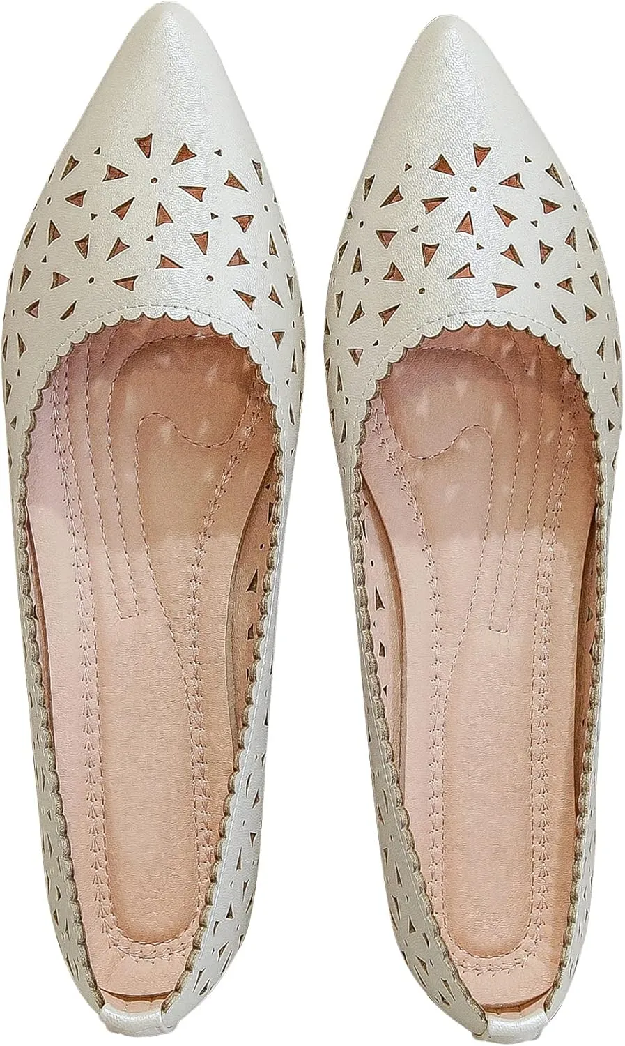 SAILING LU Flats Shoes for Women Breathable Sandals Women's Flats Pointed Toe Loafers with Eyelets