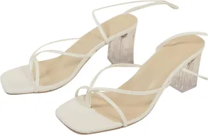 Sandals Heels for Women 2025 Stiletto Spaghetti Party Clip Toe Slingback Strappy Wedding Slippers Sexy Slides