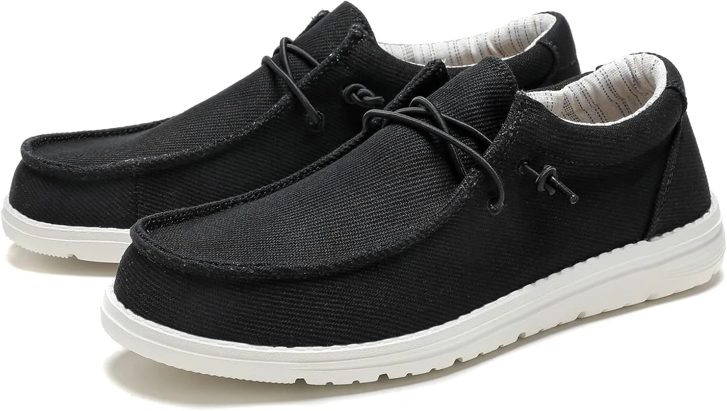 SANNAX Women's Slip on Shoes Canvas Shoes Casual Loafers for Women Lightweight Comfortable Boat Shoes