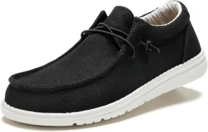SANNAX Women's Slip on Shoes Canvas Shoes Casual Loafers for Women Lightweight Comfortable Boat Shoes