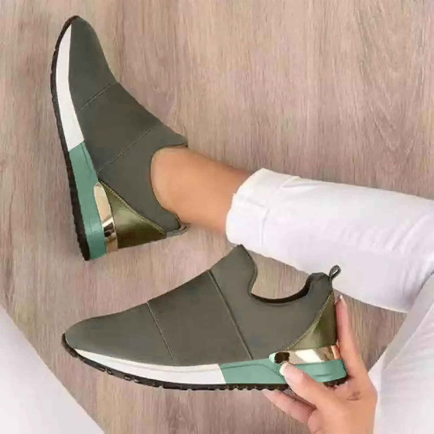 SBGMoSJ Womens Black Platform Fashion Sneakers Red and White Athletic Shoes Women's Womens Wide Width Shoes Dressy Casual Chunky Sneakers for Women Trendy Cute Comfy Fall Shoes Women