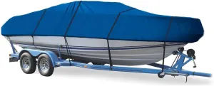 SBU Blue Boat Cover Compatible for HEWESCRAFT-WEST Coast 21 River Runner 1998, Travel Storage Mooring