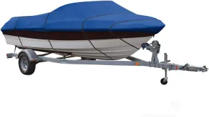 SBU Blue Boat Cover Compatible for SEA RAY 180 Bow Rider 1994-1995