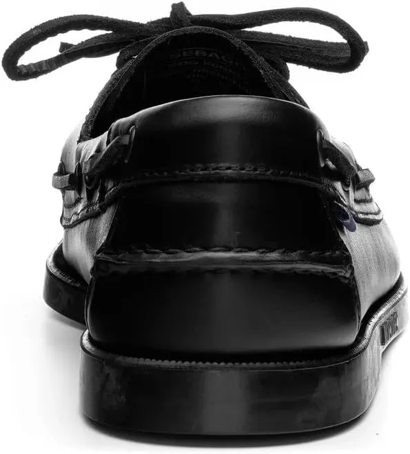 Sebago Endeavor Waterproof Boat Shoes - Leather Moccasins for Men Featuring Leather Sock Lining, 360-Degree Lacing, and Non-Marking, Slip-Resistant Outsoles