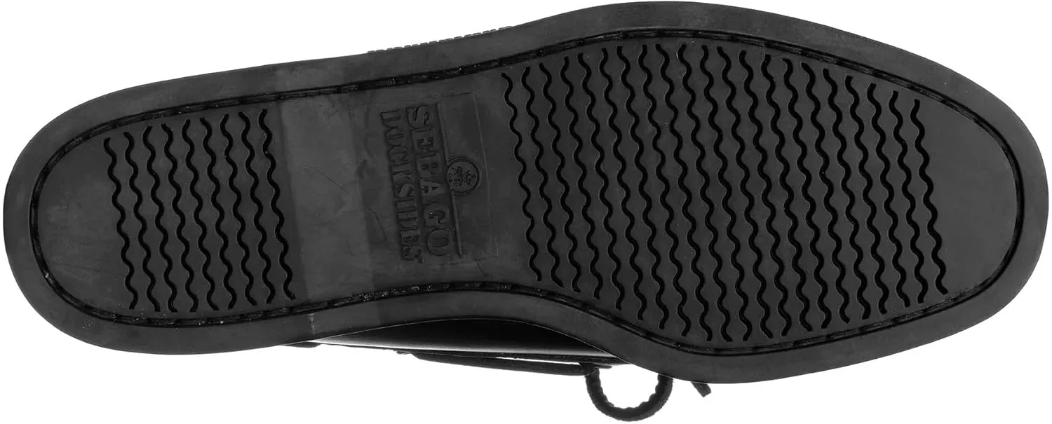 Sebago Endeavor Waterproof Boat Shoes - Leather Moccasins for Men Featuring Leather Sock Lining, 360-Degree Lacing, and Non-Marking, Slip-Resistant Outsoles