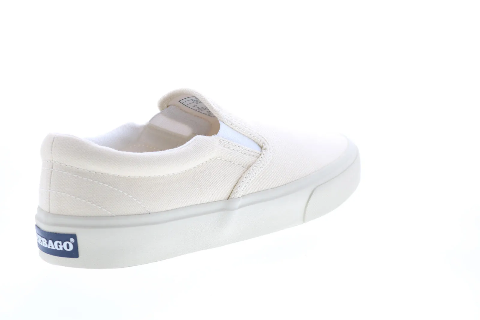Sebago Jack 71113XW Mens Beige Canvas Slip On Lifestyle Sneakers Shoes