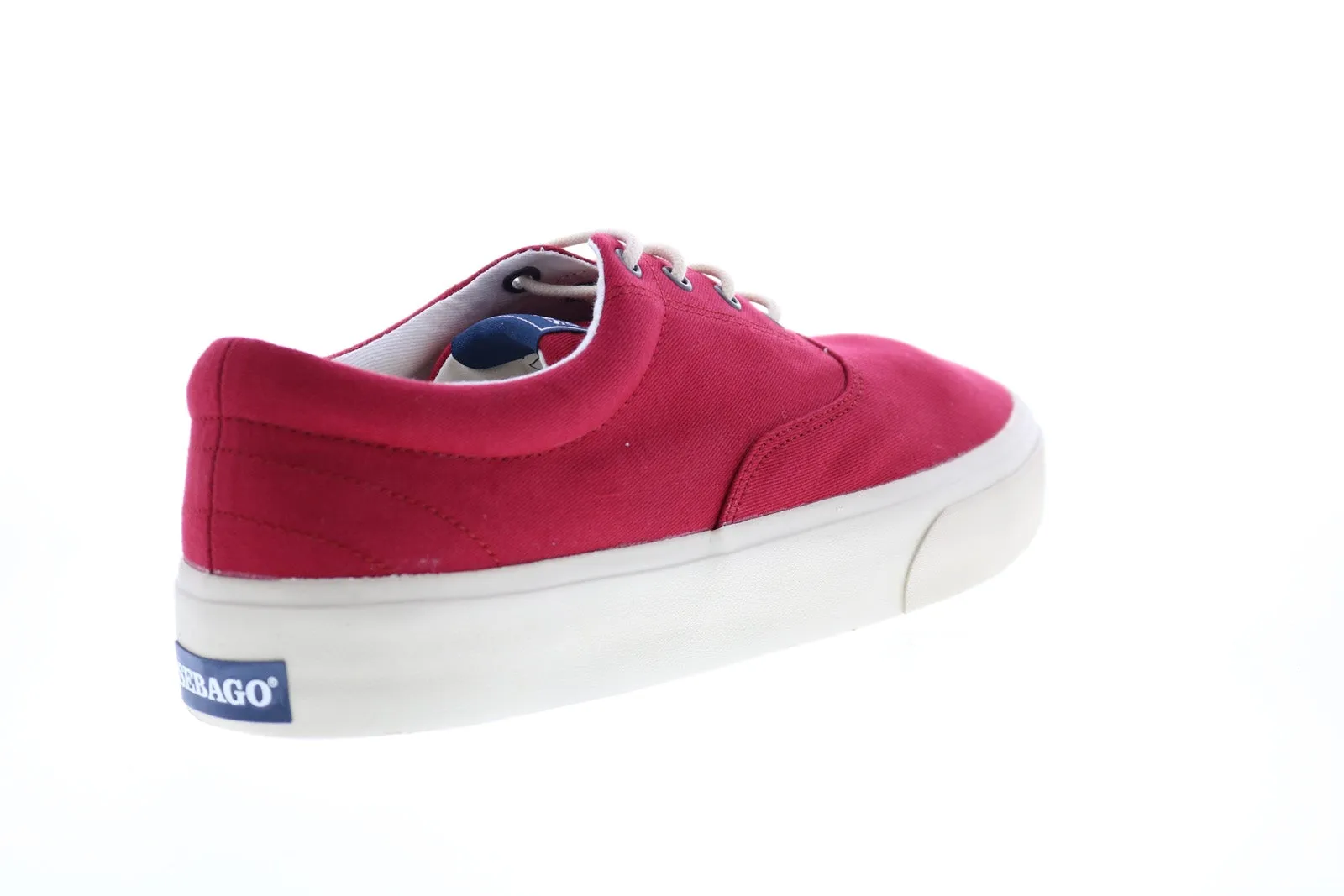 Sebago John Docksides 7001430 Mens Red Lace Up Lifestyle Sneakers Shoes