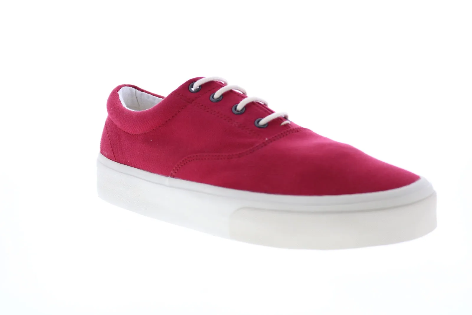 Sebago John Docksides 7001430 Mens Red Lace Up Lifestyle Sneakers Shoes