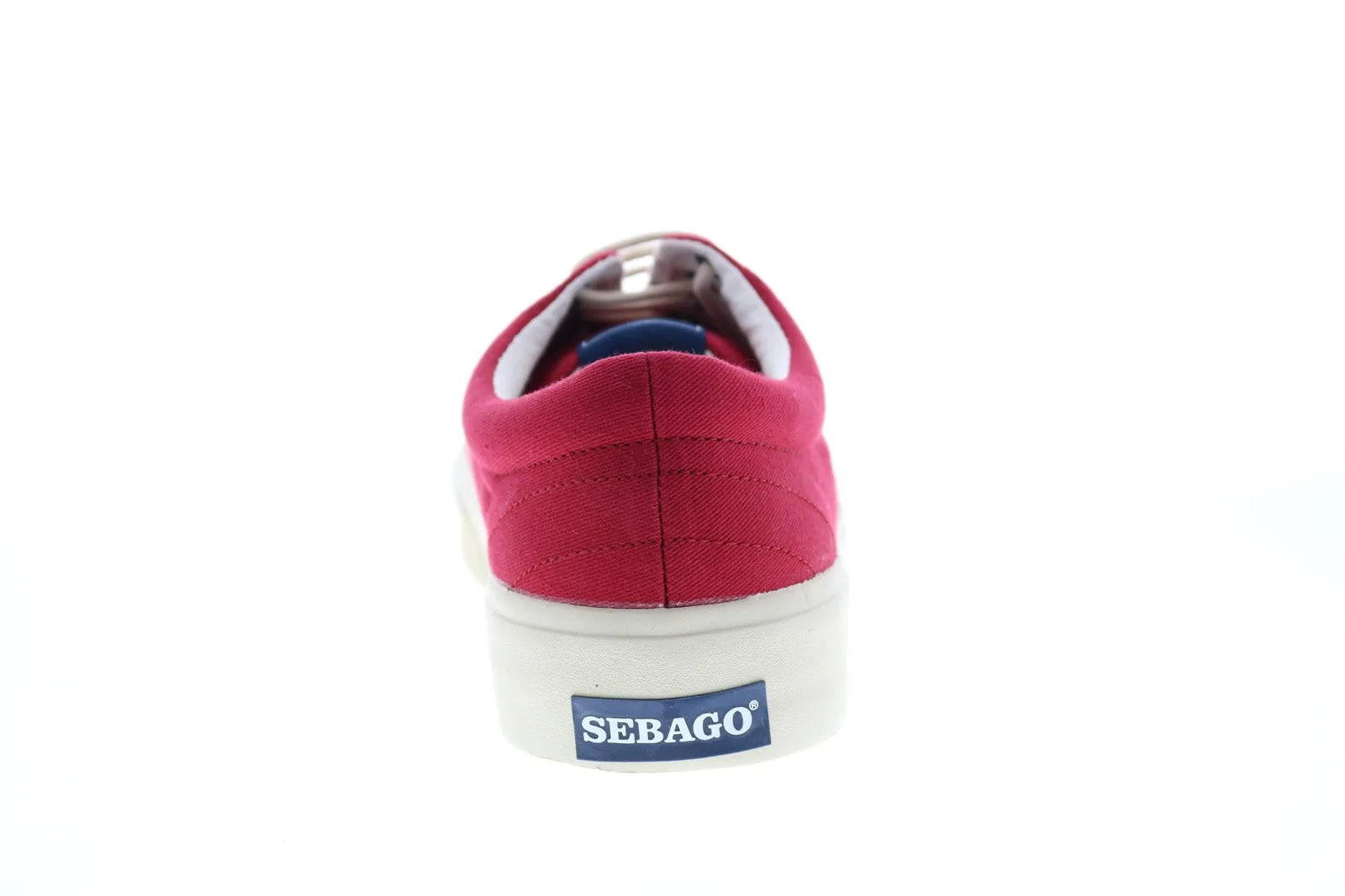 Sebago John Docksides 7001430 Mens Red Lace Up Lifestyle Sneakers Shoes
