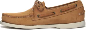Sebago Portland Roughout Boat Shoes - Handsewn Roughout Leather Moccasins with Leather Sock Lining and Non-Marking, Non-Slip Siped Rubber Outsoles