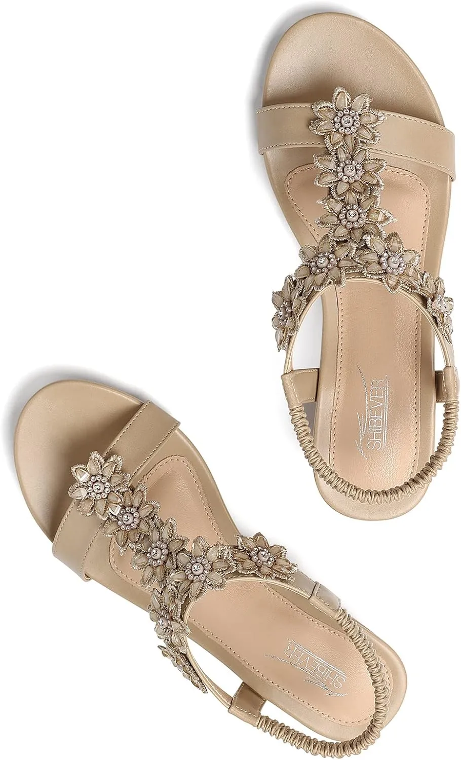 SHIBEVER Wedge Sandals for Women Dressy: Summer Platform Comfortable Low Wedges Womens Sandal