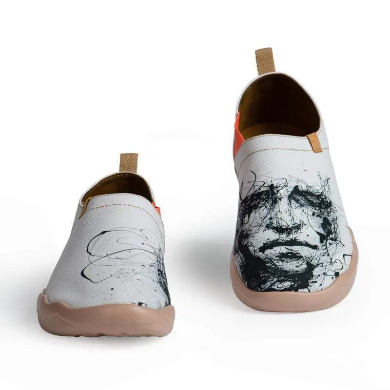 Silent Man Art Design Loafers for Men