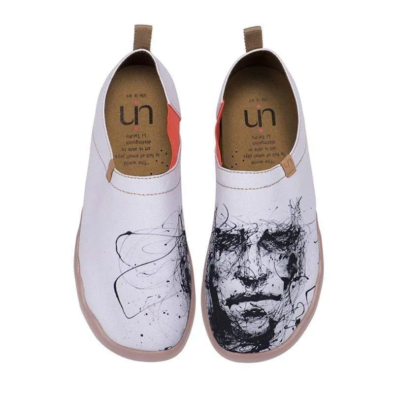 Silent Man Art Design Loafers for Men