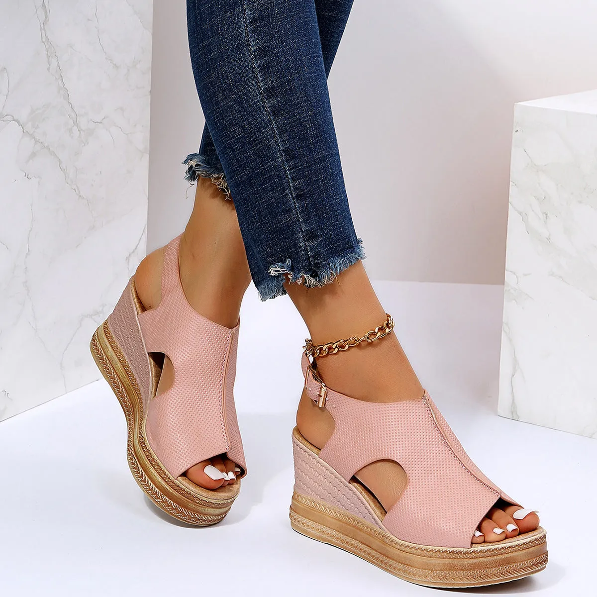 Slingback Casual Wedges Sandals
