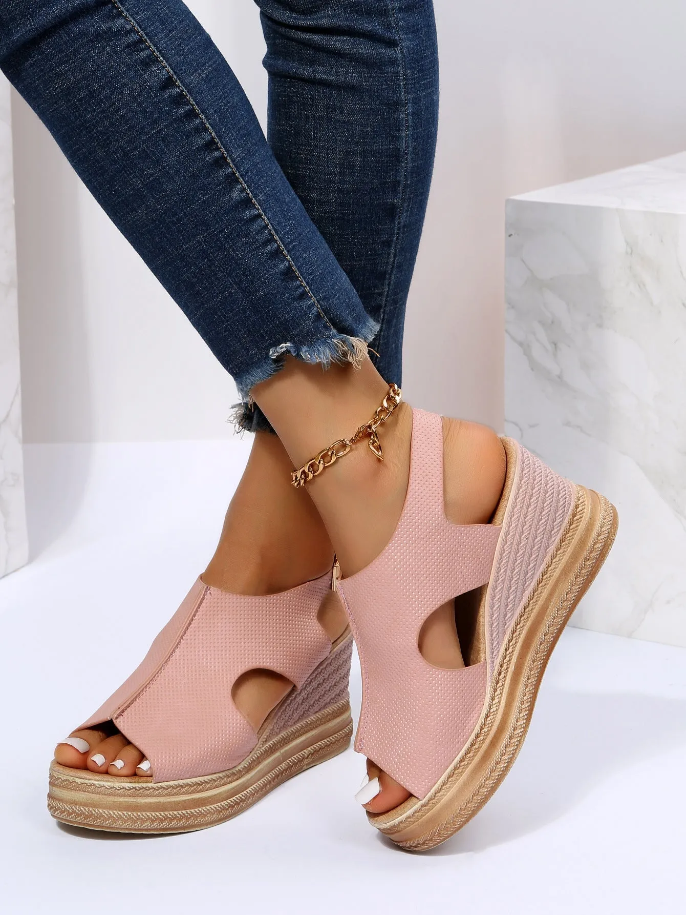 Slingback Casual Wedges Sandals