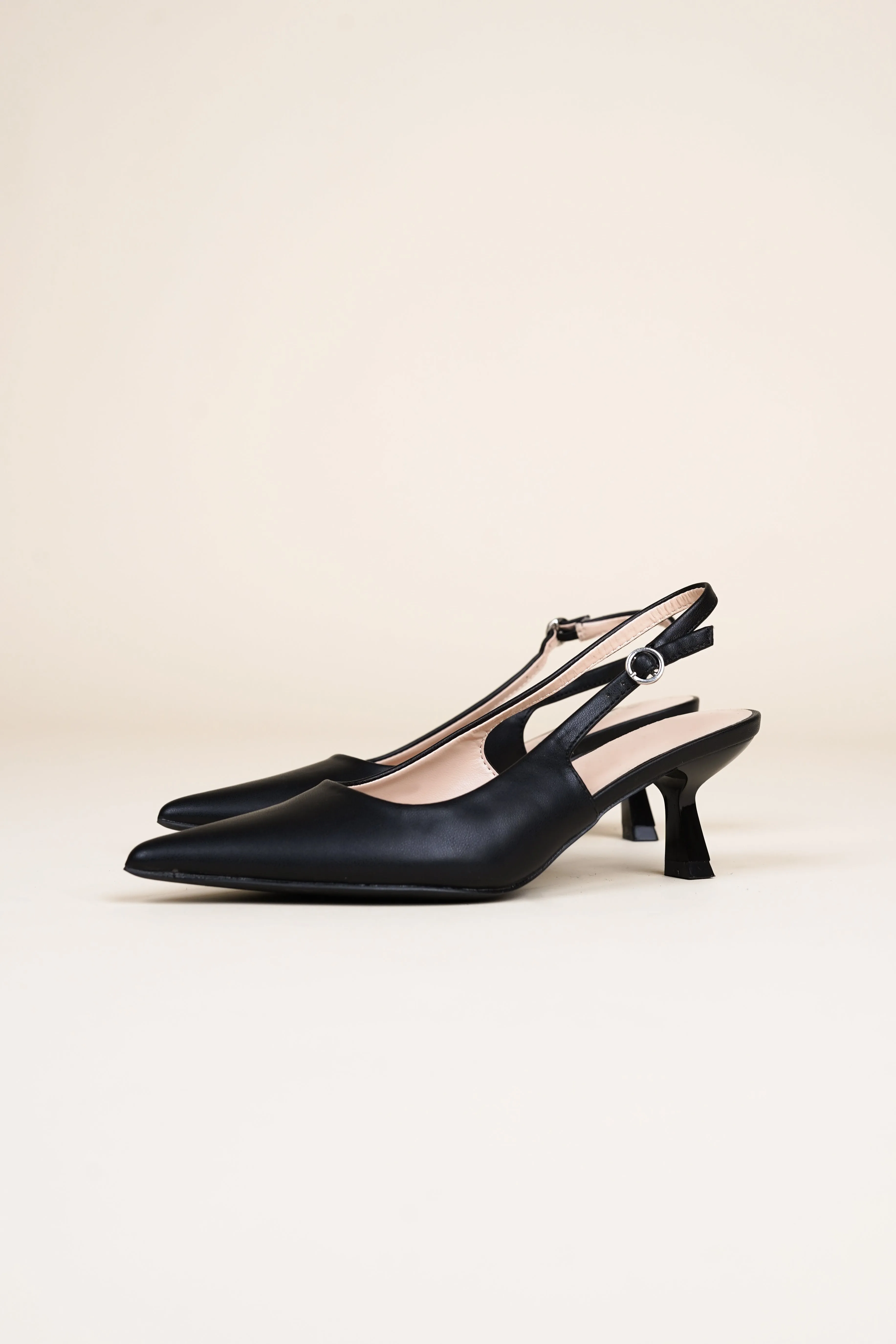 Slingback pumps zwart - Vivi