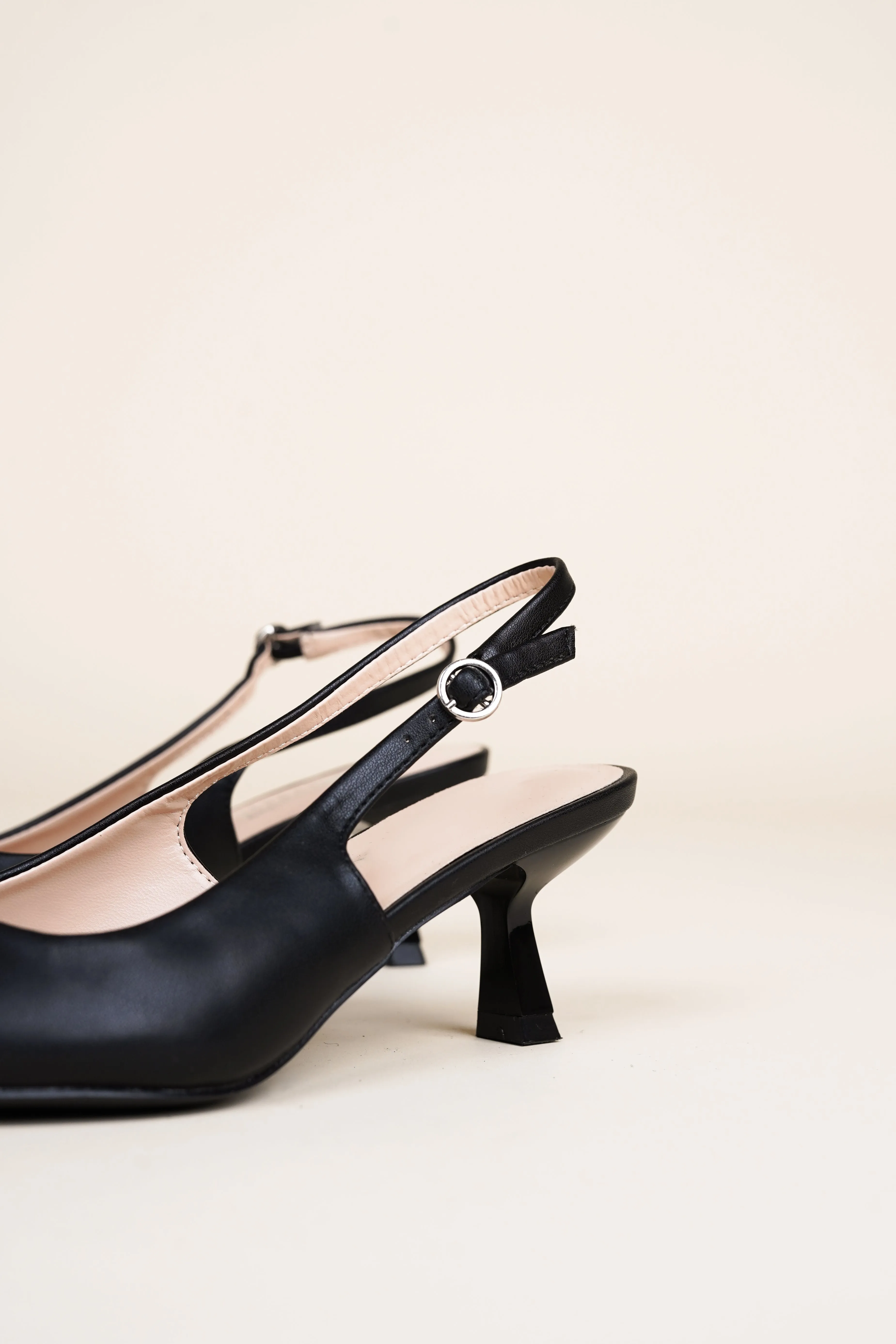 Slingback pumps zwart - Vivi