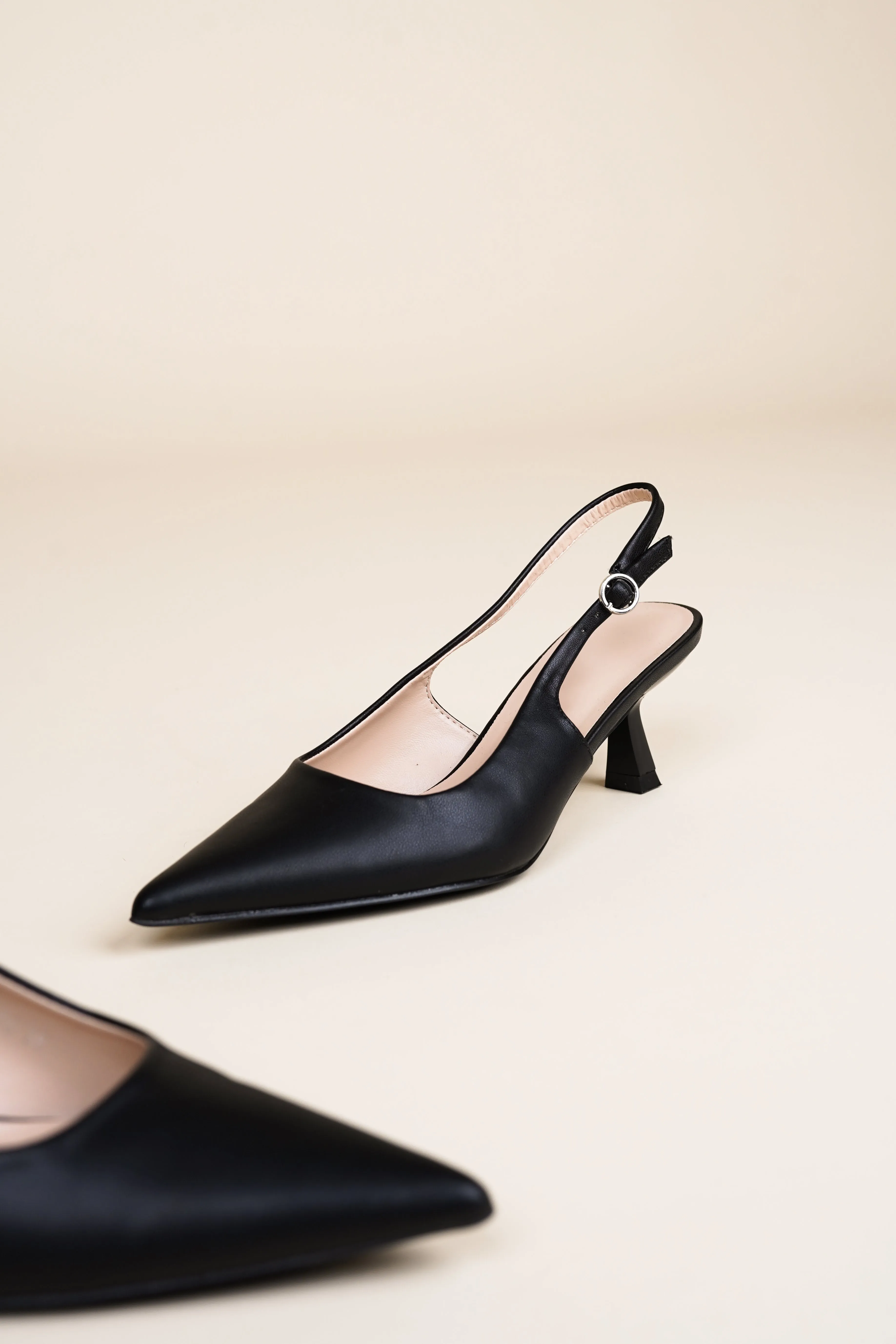 Slingback pumps zwart - Vivi