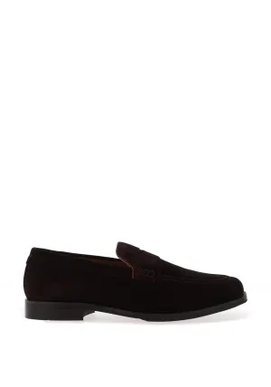 Sloane Suede Loafers, Brown