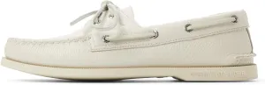 Sperry Men's Authentic Original 2-Eye Boat Shoe, White, 8
