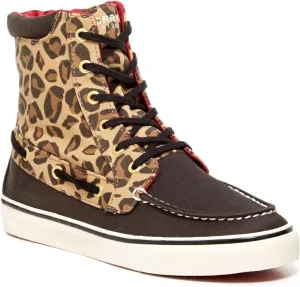 Sperry Top-Sider Women's Pinecrest,Black/Sand Leopard,US 6 M