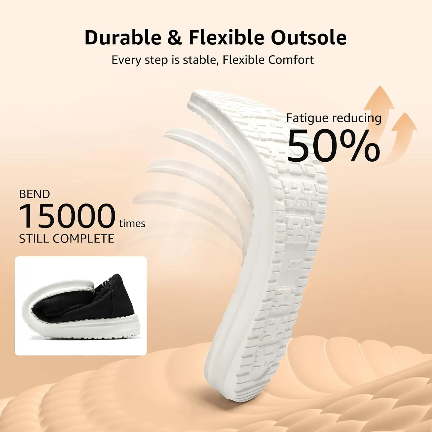 STQ Slip on Boat Shoes for Women Orthopedic Casual Loafers with Arch Support