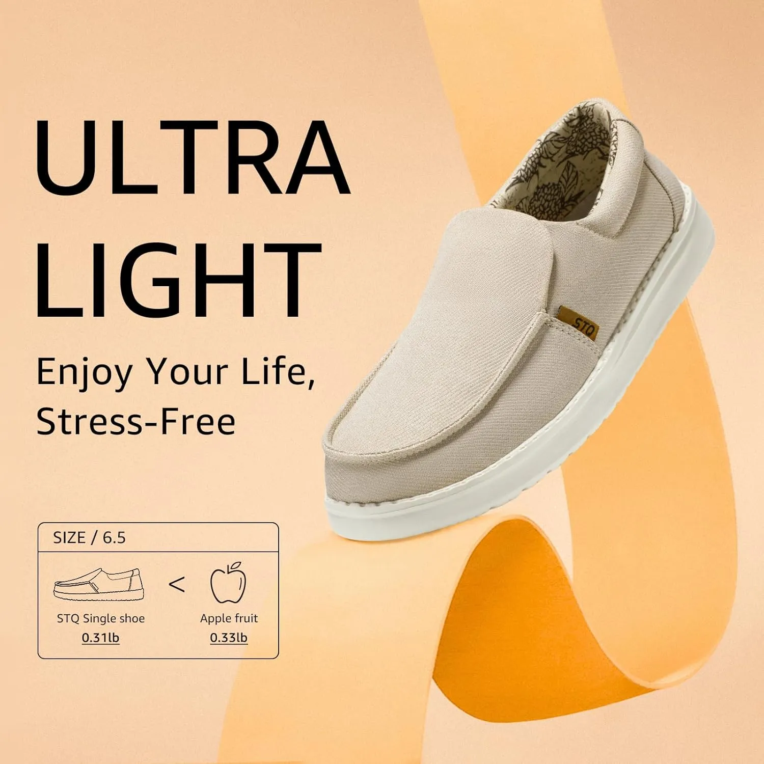 STQ Slip on Boat Shoes for Women Orthopedic Casual Loafers with Arch Support