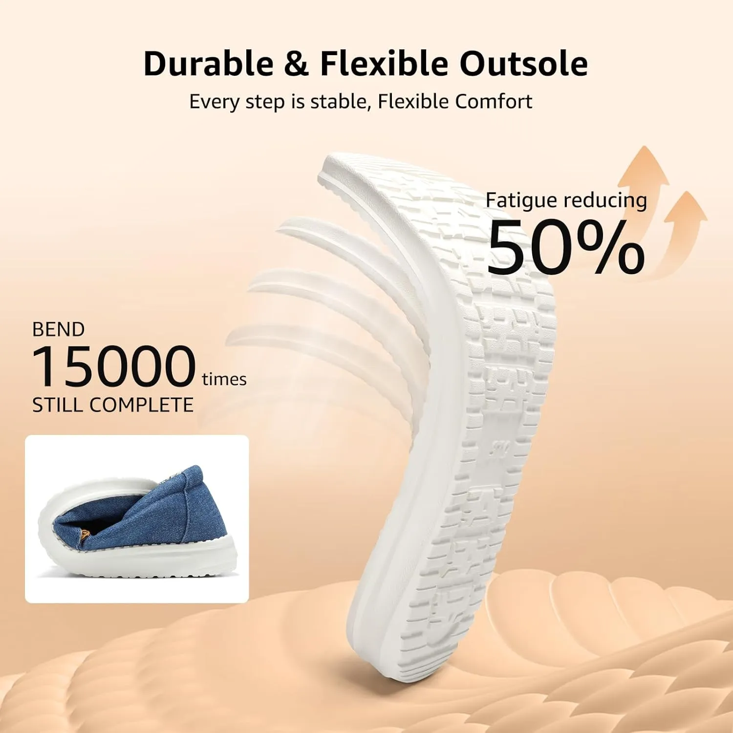 STQ Slip on Boat Shoes for Women Orthopedic Casual Loafers with Arch Support