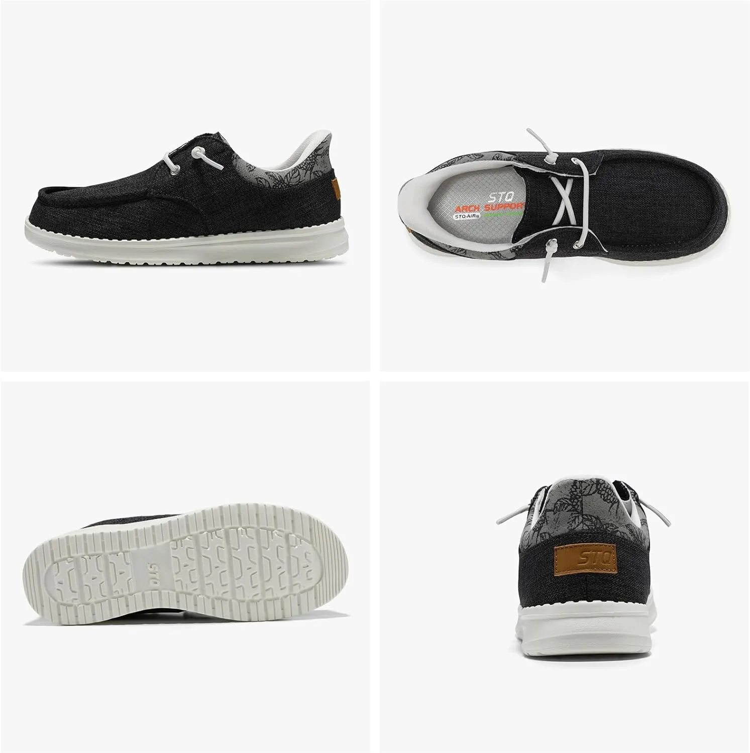 STQ Slip On Women Boat Shoes丨Orthopedic Plantar Fasciitis Relief Ultralight Arch Support Sneakers