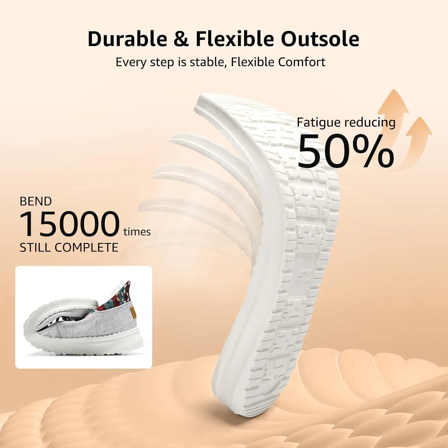 STQ Slip On Women Boat Shoes丨Orthopedic Plantar Fasciitis Relief Ultralight Arch Support Sneakers