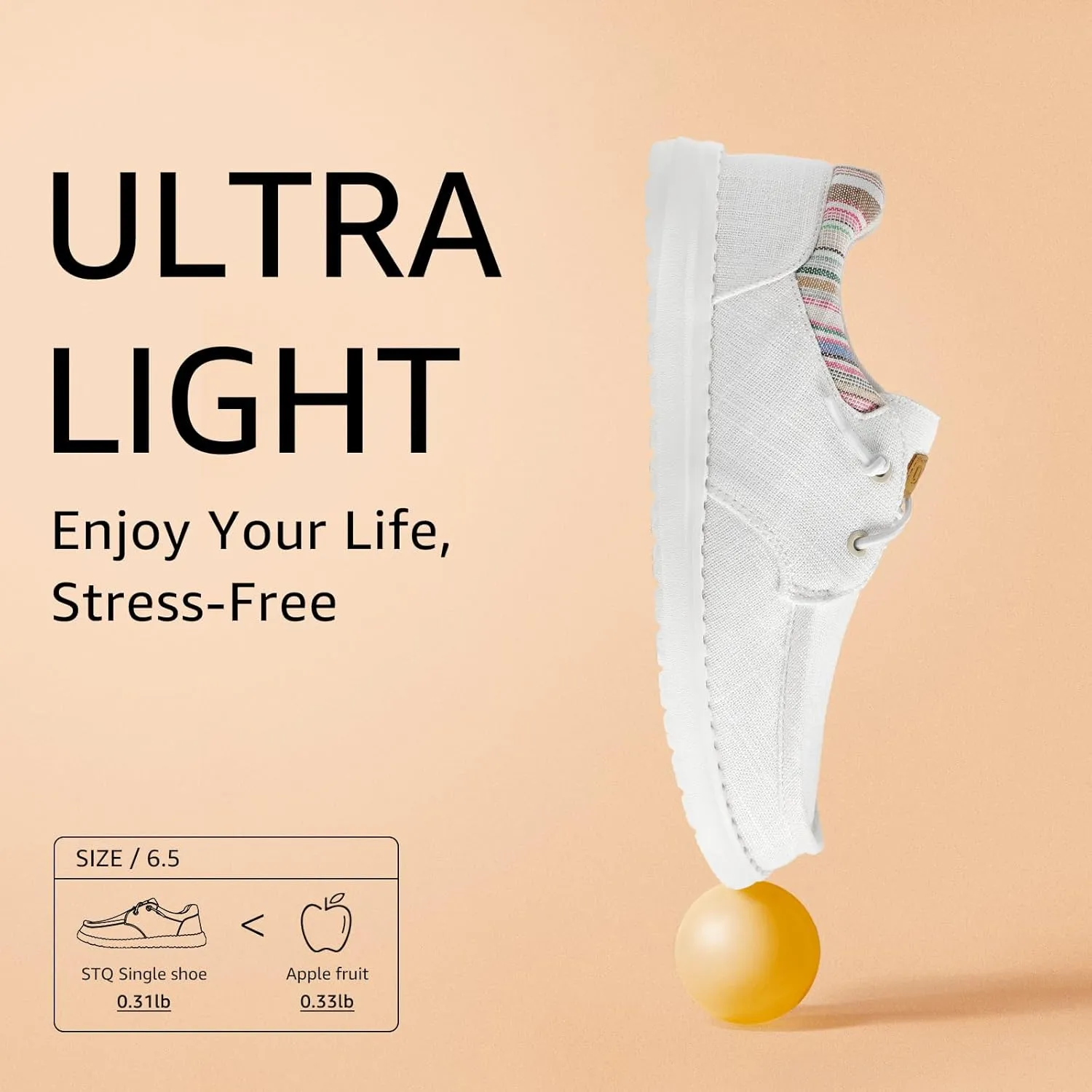 STQ Women's Lace up Loafers丨Orthopedic Comfotable Ultralight Boat Casual Shoes with Arth Support