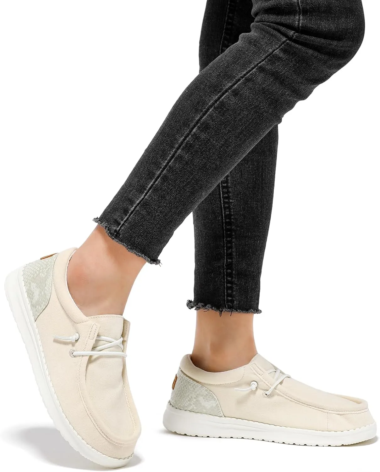 STQ Women's Slip on Loafers丨Orthopedic Comfotable Ultralight Boat Casual Shoes with Arth Support