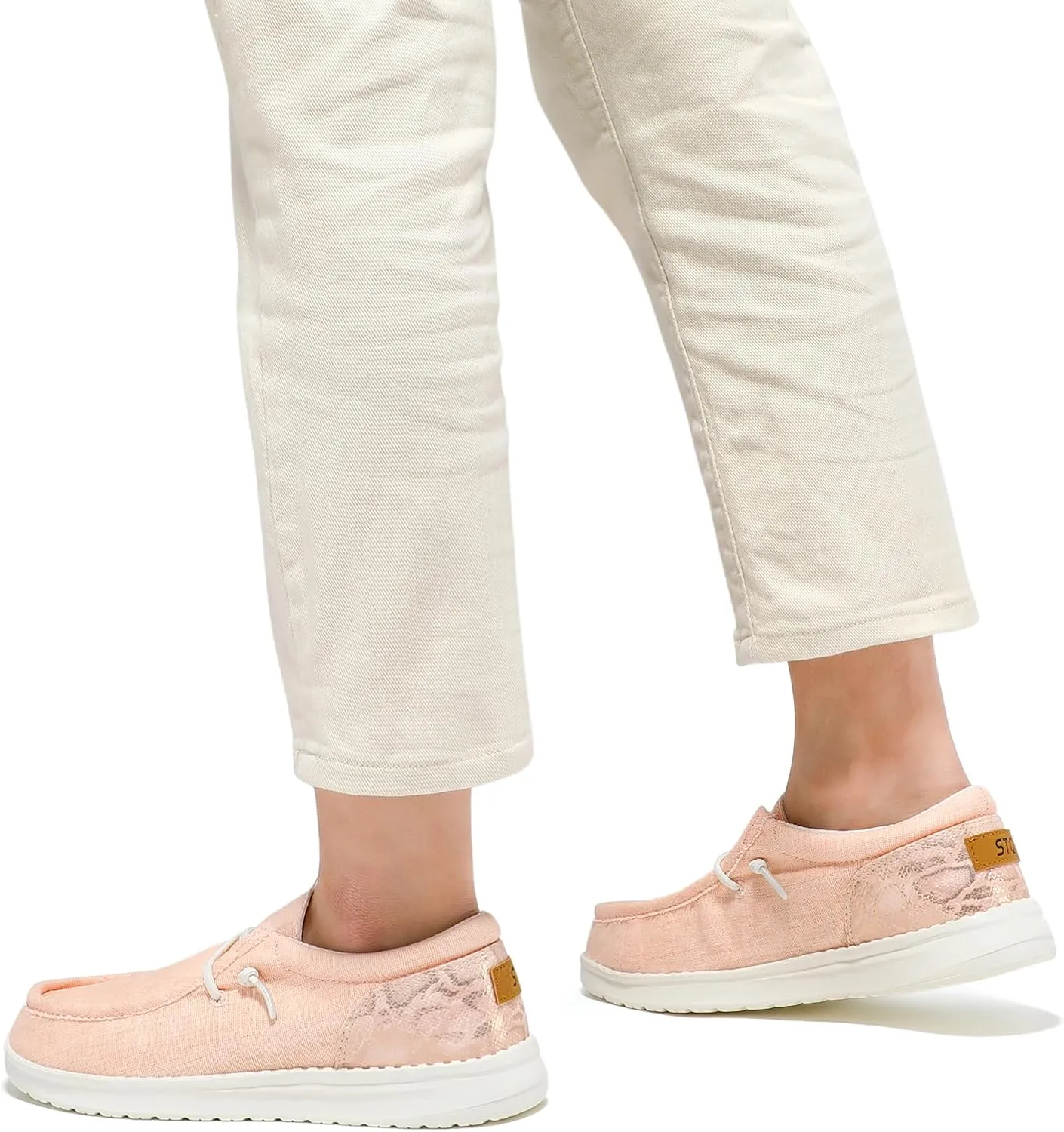 STQ Women's Slip on Loafers丨Orthopedic Comfotable Ultralight Boat Casual Shoes with Arth Support