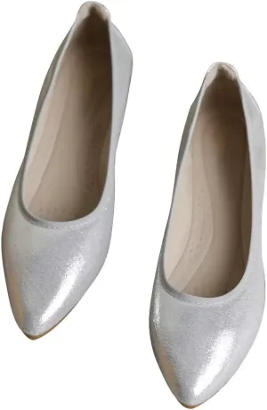 Stunner Womens Foldable Pointed Toe Ballet Flats Rhinestone Loafers Fashion Flats