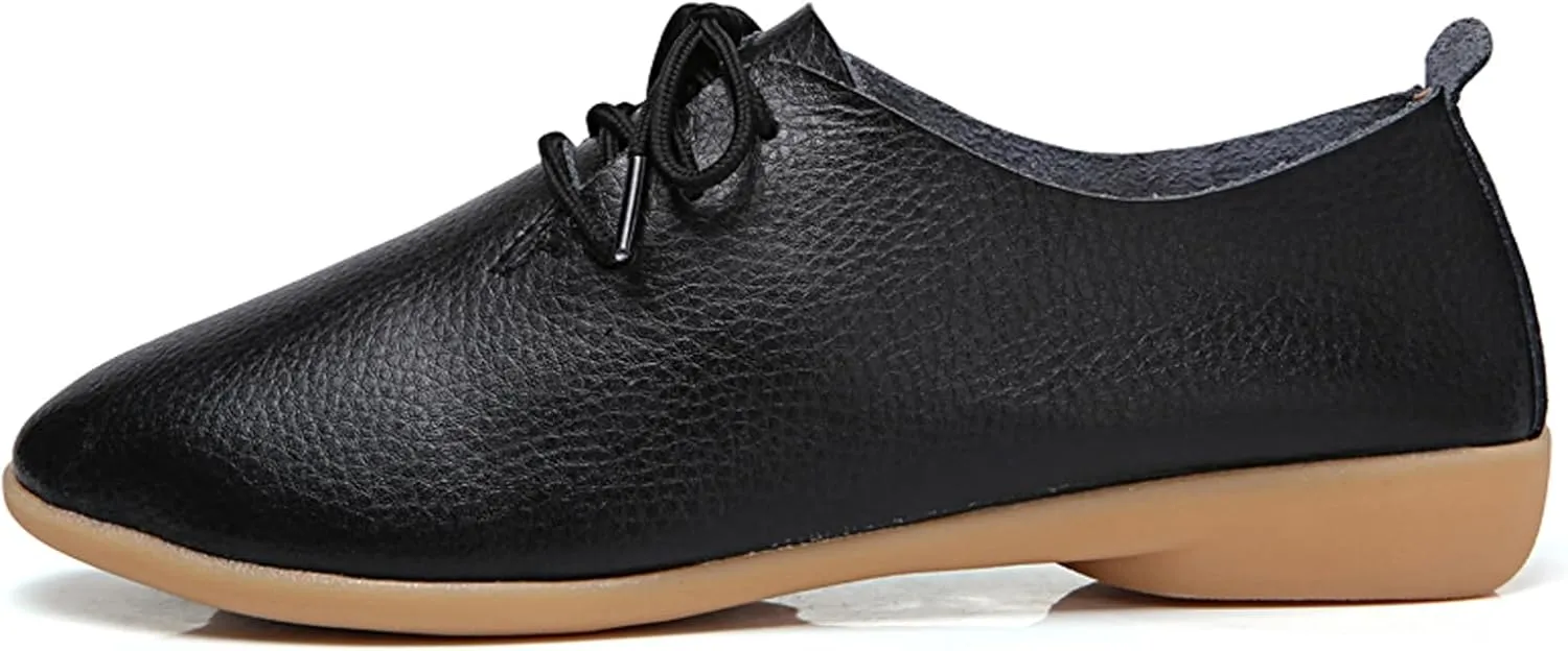 Sunporx Women's Comfortable Loafers Driving Moccasins Shoe Slip on Pointed Toe Flats Casual Comfortable Office Work Business Shoes Breathable Walking