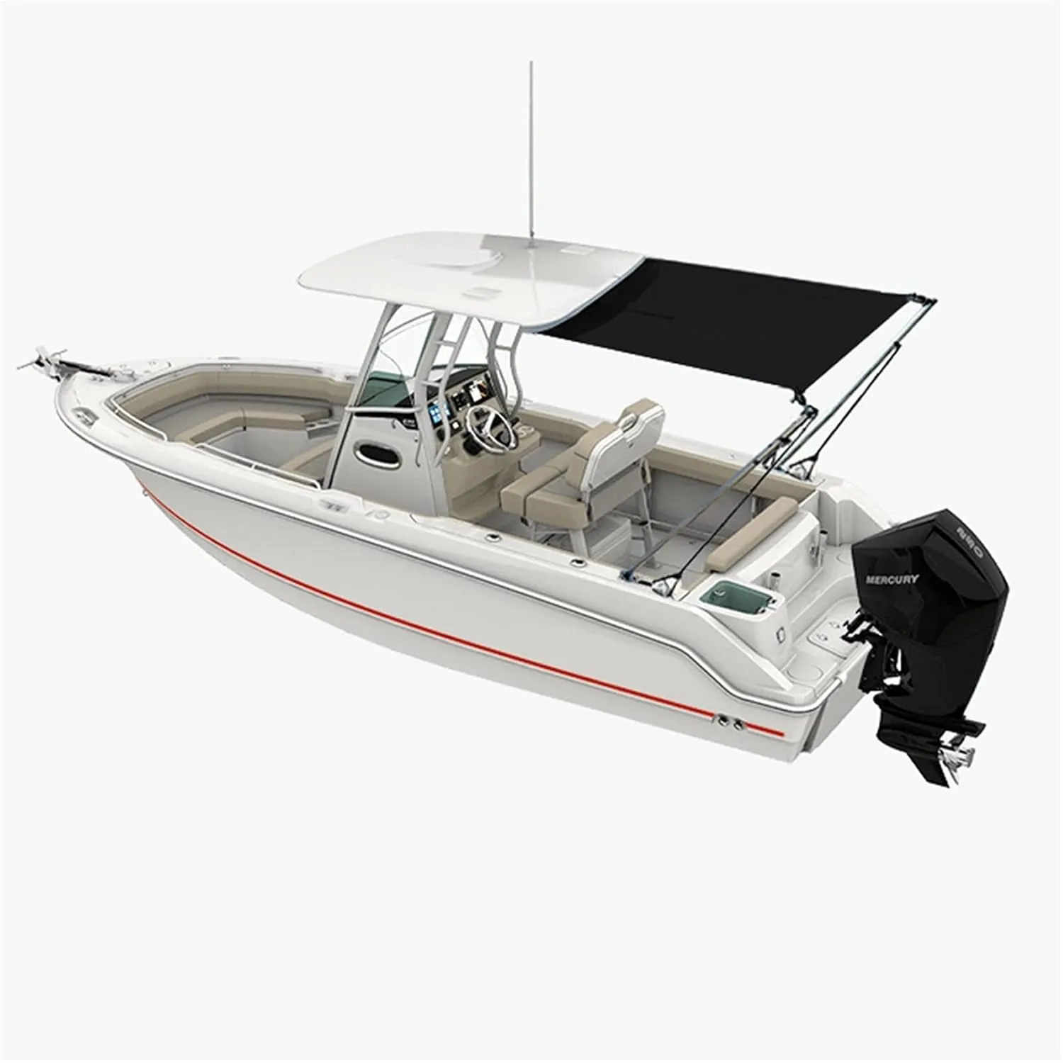 T-Top Boat Shade Stern Shade Extension Kit Stainless Still Boat-Cover Shade Top Canopy Water Sun Proof UV Protection (Color : 2.1x2.1x1.5m Blue)