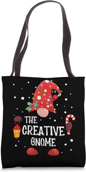 The Creative Gnome Matching Family Christmas Gnome Pajama Tote Bag