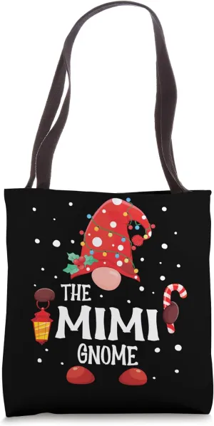 The Mimi Gnome Matching Family Christmas Gnome Pajama Tote Bag