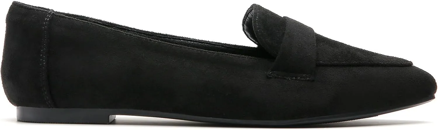 Tilocow Loafers for Womens Slip On Pointed Toe Flats Comfortable Fashion Work Business Casual Shoes