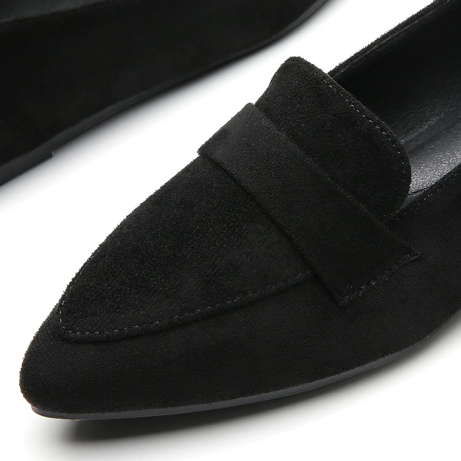 Tilocow Loafers for Womens Slip On Pointed Toe Flats Comfortable Fashion Work Business Casual Shoes