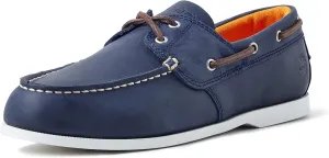 Timberland Men's Cedar Bay Leather Boat Shoes, Blue