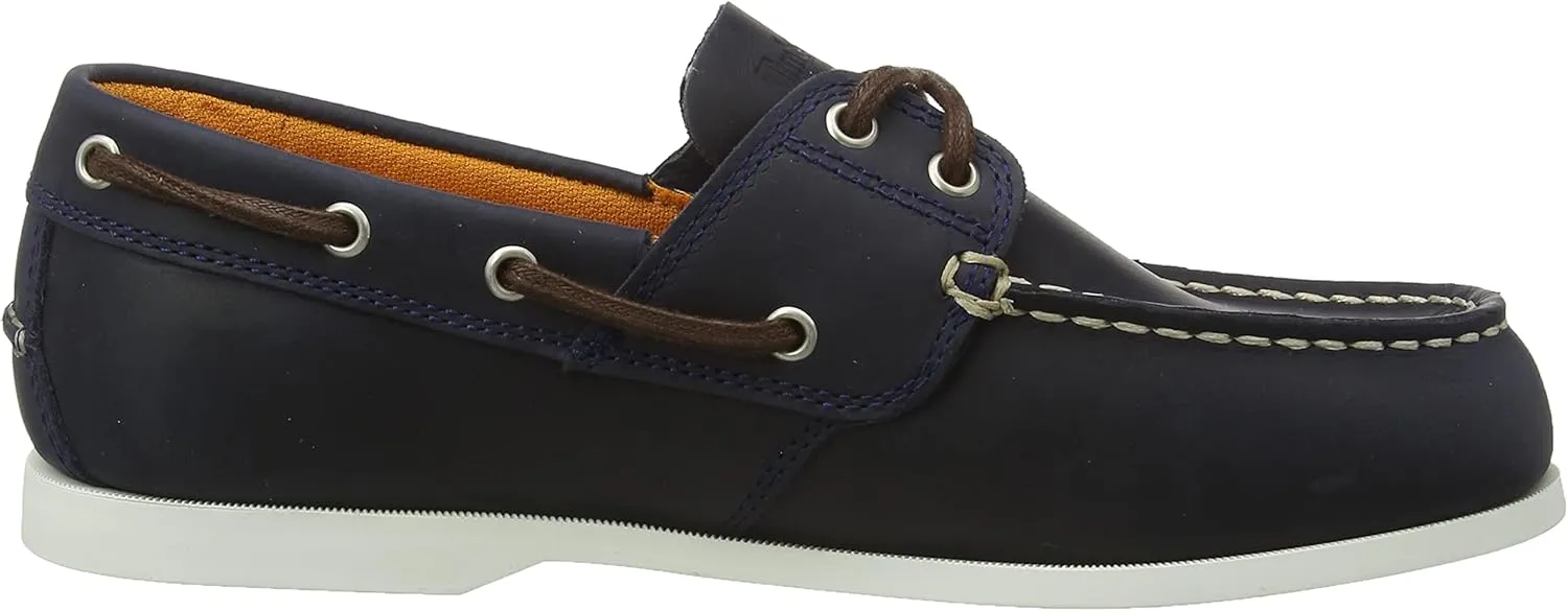 Timberland Men's Cedar Bay Leather Boat Shoes, Blue