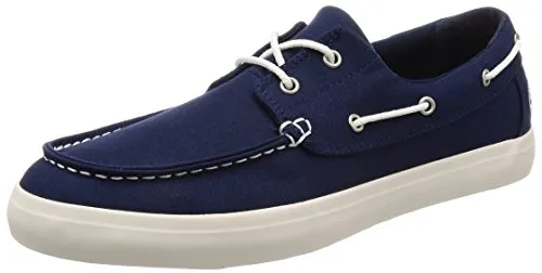 Timberland Men's Union Wharf 2 Eye Oxford Boat Shoes, Blue Navy Canvas, 7
