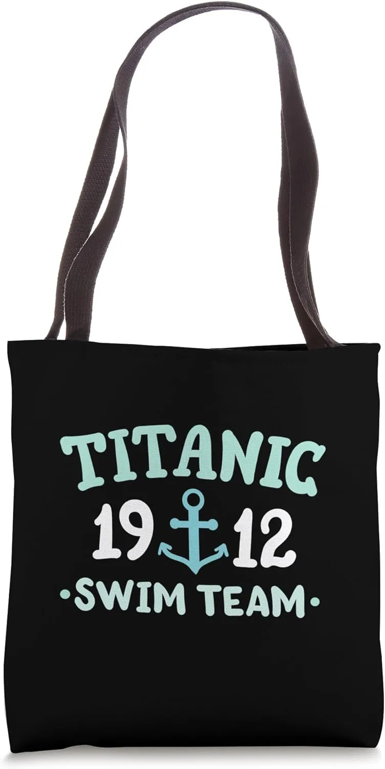 Titanic Swim Team 1912 RMS Titanic Cruise Ship Squad Tote Bag