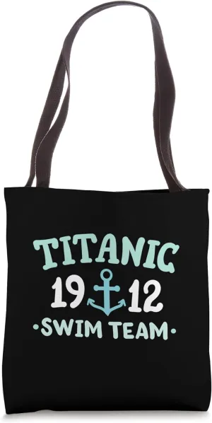 Titanic Swim Team 1912 RMS Titanic Cruise Ship Squad Tote Bag